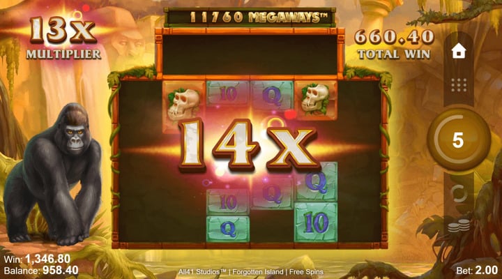 Forgotten Island Megaways slot screenshot